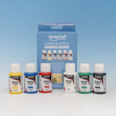 Spraycraft 6 Premium Acrylic Airbrush Colours (32ml)