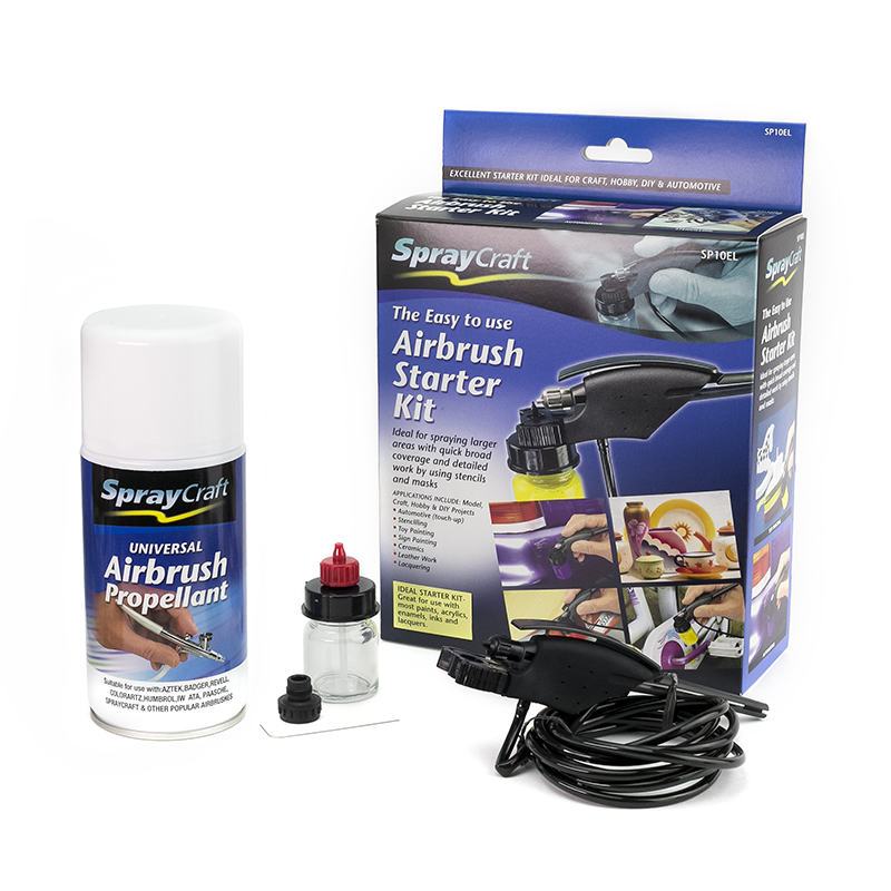 Spraycraft SP10EL Airbrush Starter Kit Shesto Retail
